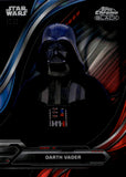 2024 Darth Vader Topps Chrome Black BLUE RED LAVA REFRACTOR 82/99 #54