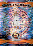 2024 Aliyah Boston Panini Prizm WNBA FIREWORKS ORANGE PULSAR 47/75 #15 Indiana Fever
