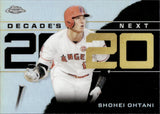 2020 Shohei Ohtani Topps Chrome Baseball Decade's Next #DNC-18 Los Angeles Angels 2