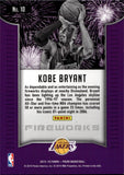 2015-16 Kobe Bryant Panini Prizm FIREWORKS Los Angeles Lakers #10