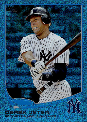 2013 Derek Jeter Topps SILVER SLATE BLUE SPARKLE WRAPPER REDEMPTION #373 New York Yankees HOF