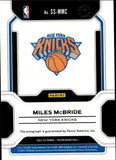 2021-22 Miles McBride Panini Prizm ROOKIE SENSATIONAL SIGNATURES AUTO AUTOGRAPH RC #SS-MMC New York Knicks