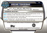 2023-24 Oscar Tshiebwe Bowman University Chrome 1ST BOWMAN AUTO AUTOGRAPH #74 Houston Rockets