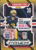 2024 Panini Prizm Draft Picks Collegiate Football, 20 Hobby Blaster Box (NEON PINK PULSAR PARALLELS)