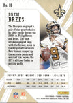 2020 Drew Brees Panini Phoenix ORANGE 10/99 #10 New Orleans Saints