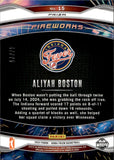 2024 Aliyah Boston Panini Prizm WNBA FIREWORKS ORANGE PULSAR 47/75 #15 Indiana Fever