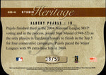 2005 Albert Pujols Donruss Studio HERITAGE GOLD DIE CUT 38/50 #SH-4 St. Louis Cardinals