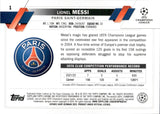 2022-23 Lionel Messi Topps Chrome Sapphire UEFA Club Competitions #1 SAPPHIRE PARIS SAINT GERMAN