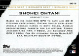 2020 Shohei Ohtani Topps Chrome Baseball Decade's Next #DNC-18 Los Angeles Angels 2