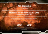 2025 Kai Asakura Topps Knockout UFC BLUE FOIL SHIRT AUTO 04/50 AUTOGRAPH RELIC #KAR-KA Flyweight