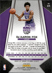 2017-18 De'Aaron Fox Panini Prizm Fast Brk ROOKIE RC #24 Sacramento Kings