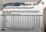 2020 Vladimir Guerrero Jr. Topps Series 1 SP VARIATION #182 Toronto Blue Jays