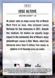 2023 Jose Altuve Topps Series 2 HOME FIELD ADVANTAGE #HA-14 Houston Astros