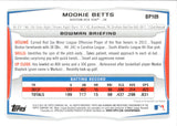 2014 Mookie Betts Bowman 1ST BOWMAN PURPLE #BP109 Boston Red Sox