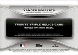 2025 Xander Bogaerts Topps Tribute TRIPLE JERSEY 27/75 RELIC #TTR-XB San Diego Padres