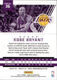 2015-16 Kobe Bryant Panini Absolute #36 Los Angeles Lakers HOF