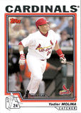 2004 Yadier Molina Topps ROOKIE RC #324 St. Louis Cardinals 2