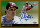 2025 John Kruk Topps Chrome Platinum Anniversary GOLD REFRACTOR AUTO 01/50 AUTOGRAPH #CPA-JK Philadelphia Phillies