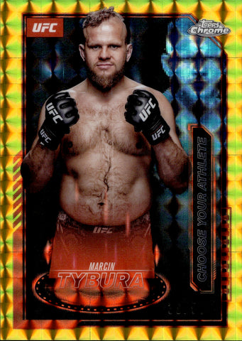 2025 Marcin Tybura Topps Chrome MISSION CONTROL GOLD REFRACTOR 39/50 #MCL-18