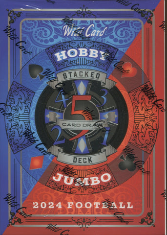 2024 Wild Card Stacked Deck Football Hobby Jumbo, Box