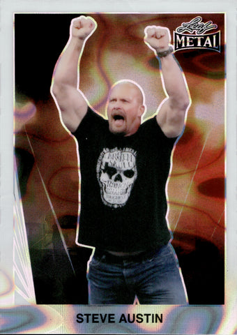 2024 Steve Austin Leaf Metal Legends '90 WHITE LAVA 2/3 #90B-46 WWE Legend