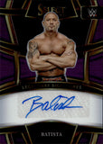 2023 Batista Panini Select WWE PURPLE LEGENDARY SIGNATURES AUTO 04/35 AUTOGRAPH #LS-BTS WWE Legend