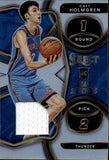 2022-23 Chet Holmgren Panini Select HOLO SILVER DRAFT SELECTIONS ROOKIE JERSEY RELIC RC #DSM-CH Oklahoma City Thunder