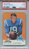 1969 Johnny Unitas Topps PSA 4 #25 Baltimore Colts HOF 4416