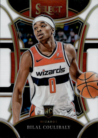 2023-24 Bilal Coulibaly Panini Select MEZZANINE WHITE ROOKIE 104/149 RC #304 Washington Wizards