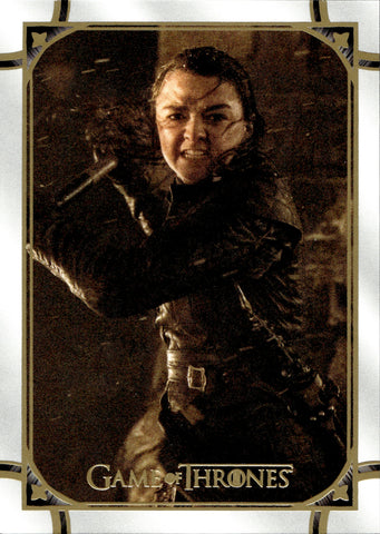 2021 Arya Stark Rittenhouse Game of Thrones THE IRON ANNIVERSARY GOLD 73/99 #35