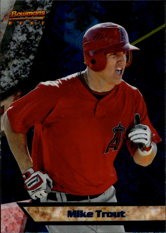 2011 Mike Trout Bowman's Best PROSPECTS ROOKIE RC #BBP9 Anaheim Angels