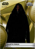 2025 Darth Maul Topps Star Wars #CB-20 SMUGGLERS OUTPOST CHROME BLACK GOLD REFRACTOR 41/50