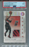 2016-17 Damian Lillard Panini Excalibur EMBLEM PATCH 10/10 RELIC PSA 9 #15 Portland Trail Blazers 5380