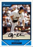 2007 Clayton Kershaw Bowman Draft Picks & Prospects ROOKIE RC #BDPP77 Los Angeles Dodgers 4