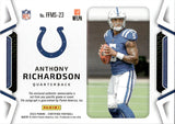 2023 Anthony Richardson Panini Certified FRESHMAN FABRIC ROOKIE JERSEY AUTO 47/65 AUTOGRAPH RELIC RC #FFMS-23 Indianapolis Colts