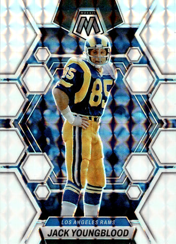 2023 Jack Youngblood Panini Mosaic WHITE 18/25 #142 Los Angeles Rams HOF