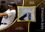 2018 Larry Walker Hits Memorabilia RARE MATERIALS MAJESTIC LOGO PATCH 2/2 RELIC #D-14 Colorado Rockies HOF