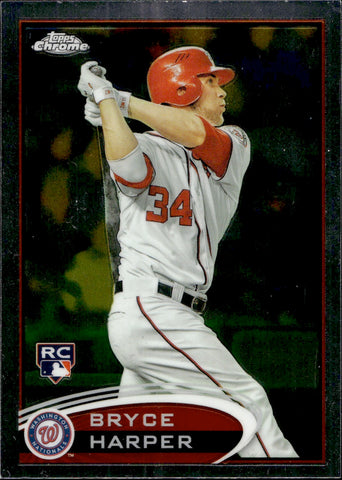 2012 Bryce Harper Topps Chrome ROOKIE RC #196 Washington Nationals