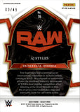 2023 AJ Styles Panini Select WWE CONCOURSE RED BLUE 03/49 #16 Monday Night Raw