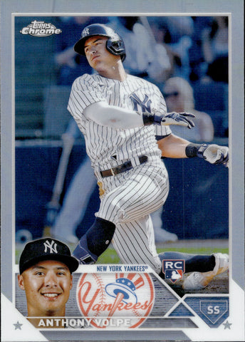 2023 Anthony Volpe Topps Chrome ROOKIE REFRACTOR RC #4 New York Yankees 1