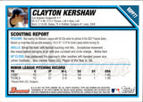 2007 Clayton Kershaw Bowman Draft Picks & Prospects ROOKIE RC #BDPP77 Los Angeles Dodgers 4