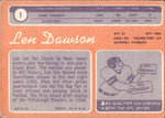 1970 Len Dawson Topps #1 Kansas City Chiefs HOF BV $20