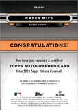 2023 Casey Mize Topps Tribute AUTO 074/199 AUTOGRAPH #TA-CMI Detroit Tigers