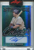 2024 Mike Piazza Leaf Electrum STRANGE COLORS BLUE AUTO 4/6 AUTOGRAPH #SC-MP1 San Diego Padres HOF