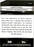 2025 Darth Maul Topps Star Wars #CB-20 SMUGGLERS OUTPOST CHROME BLACK GOLD REFRACTOR 41/50