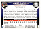 2011 Charlie Blackmon Topps Update DIAMOND ANNIVERSARY ROOKIE RC #US231 Colorado Rockies