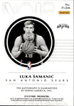 2019-20 Luka Samanic Panini Noir IN FOCUS ROOKIE AUTO 72/99 San Antonio Spurs #IF-LSM