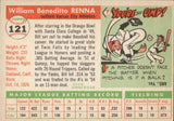 1955 Bill Renna Topps #121 Kansas City Athletics BV $25