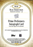 2026 Ryan Zimmerman Topps Tier One PRIME PERFORMERS AUTO 124/199 AUTOGRAPH #PPA-RZ Washington Nationals