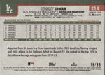 2025 Tommy Edman Topps Series 1 VINTAGE STOCK 16/99 #214 Los Angeles Dodgers